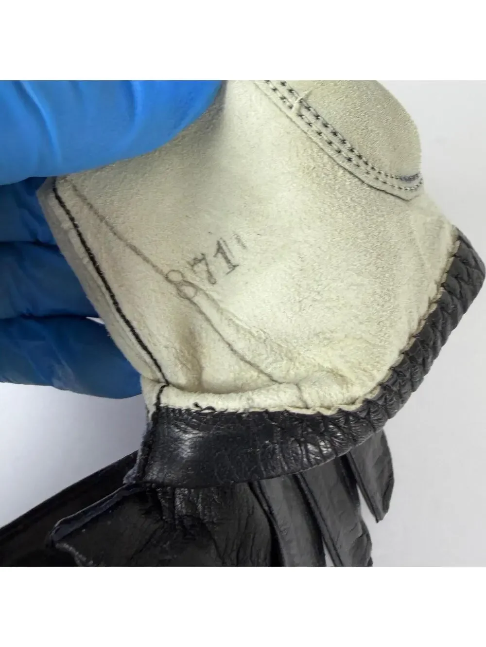 Real Kid Vintage Leather Gloves Lined Western Germany WPL-9111 Size 6 1/2 D-10‎